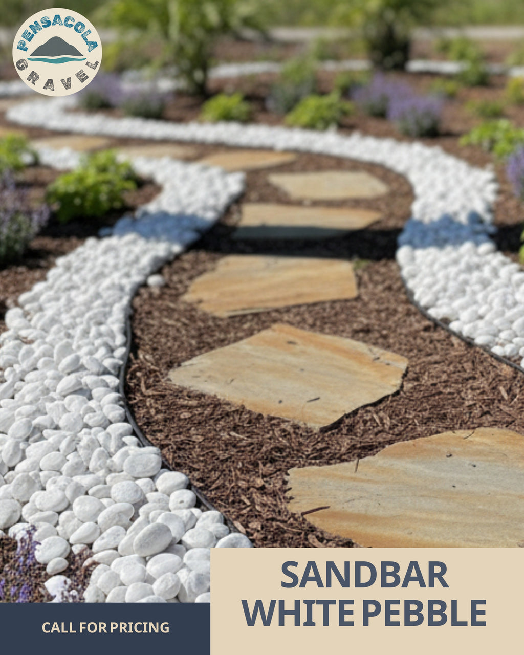 Sandbar White Pebble {Per Pallet}