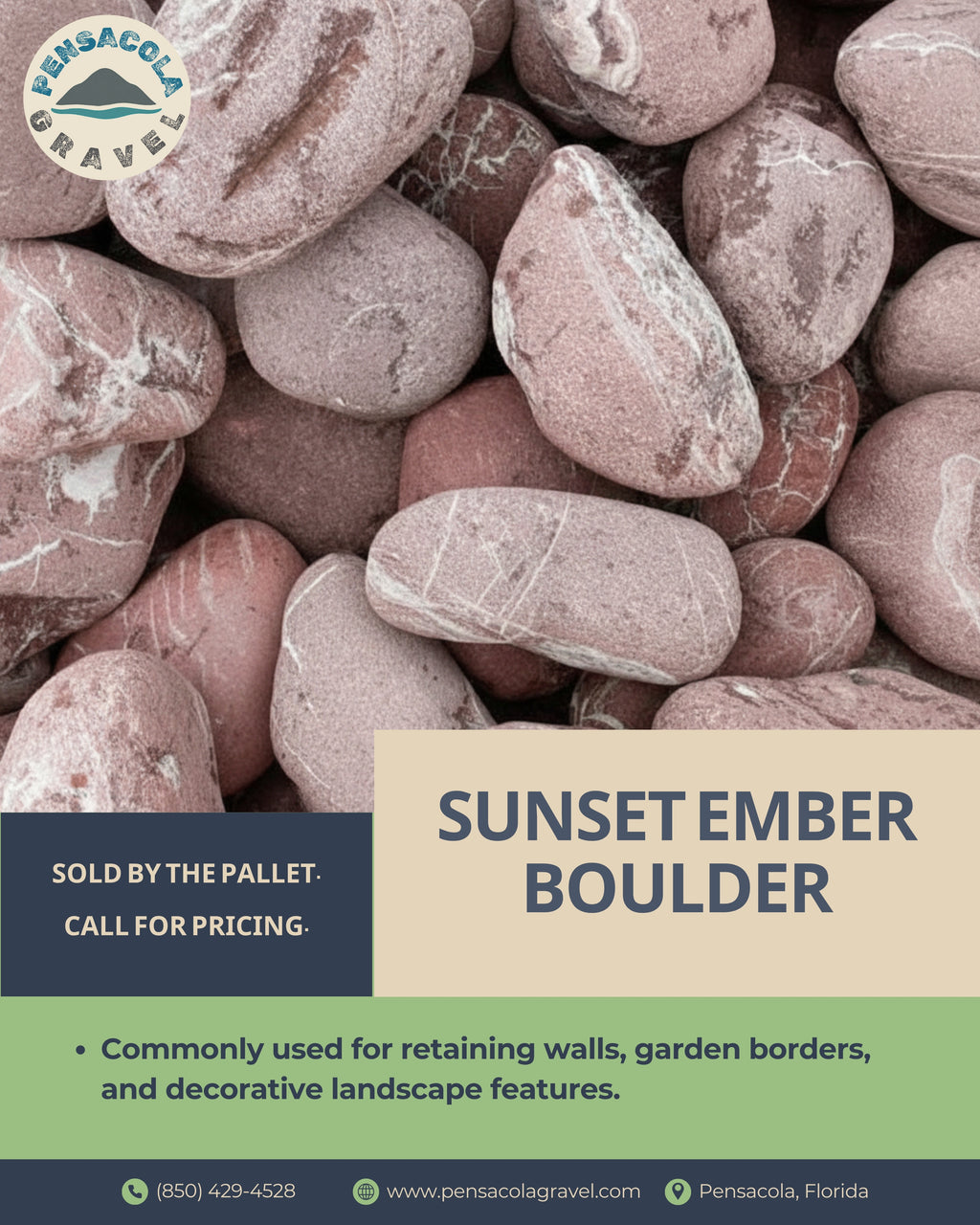 Sunset Ember Boulder {Per Pallet}