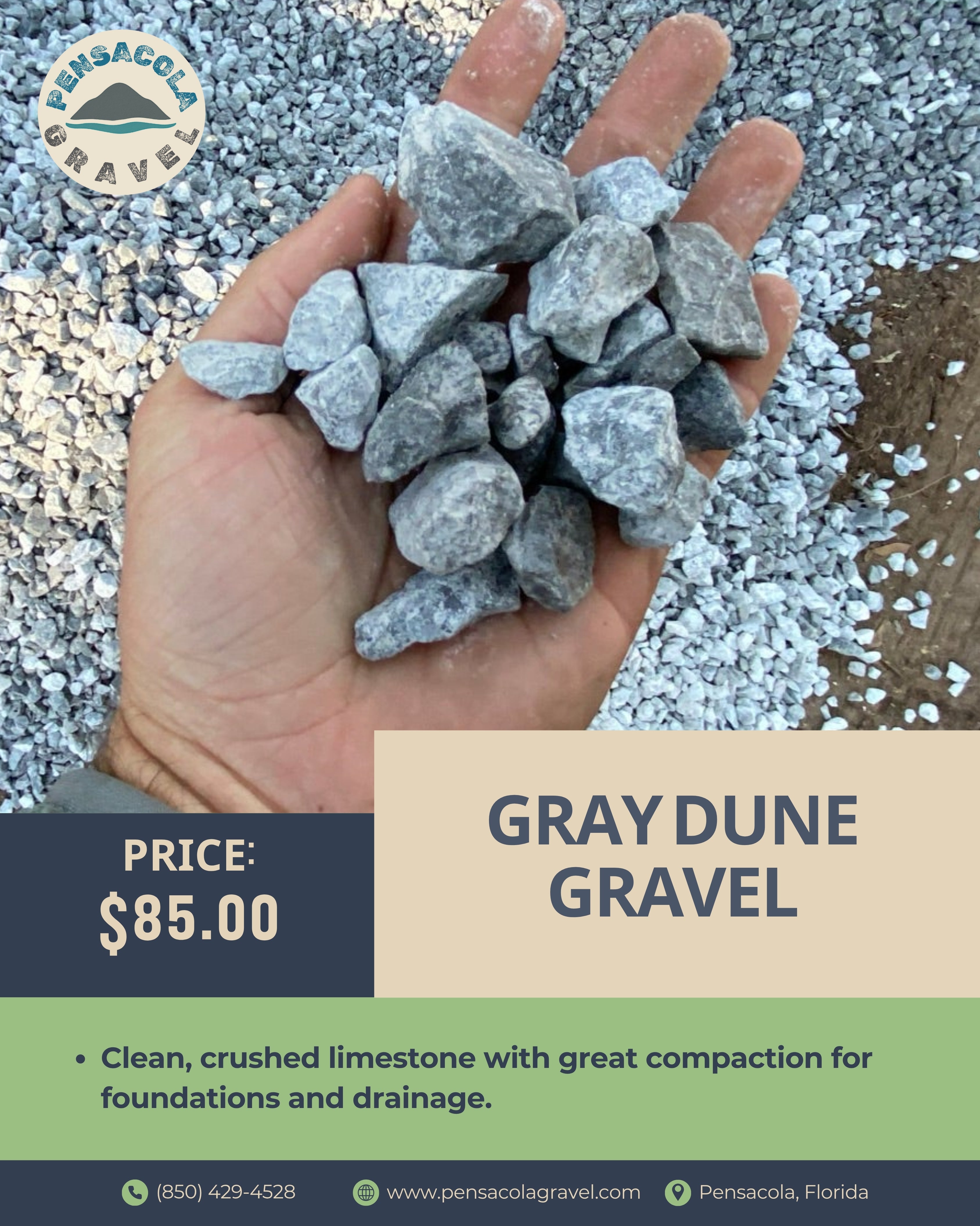Graydune Gravel {Per Ton}