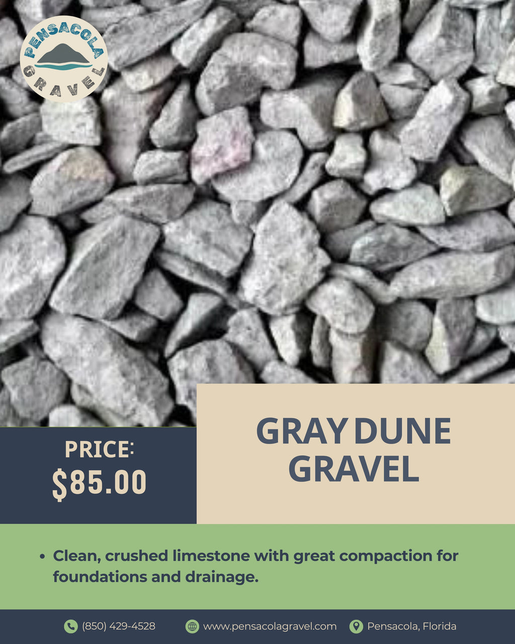 Graydune Gravel {Per Ton}